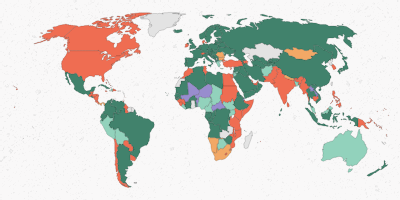 World Map Breast Size